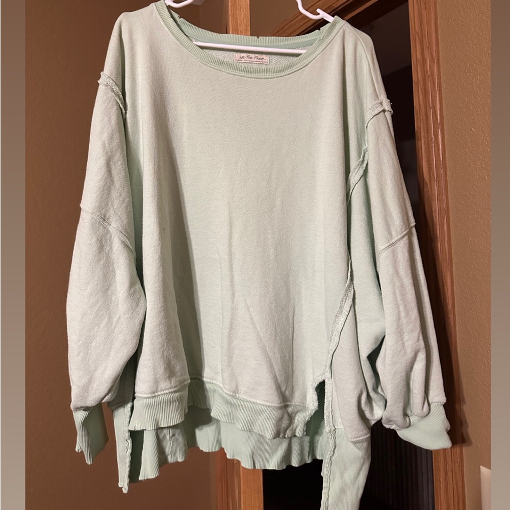 Free People Light Green Pullover